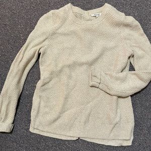 Beige Madewell button up cardigan